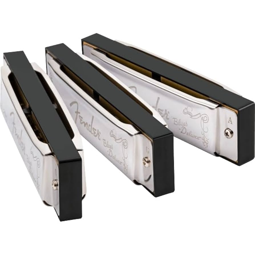 ブルースハープ　ハーモニカ３台 Amazon | Fender/Blues Deluxe Harmonica Pack of 3 with Case